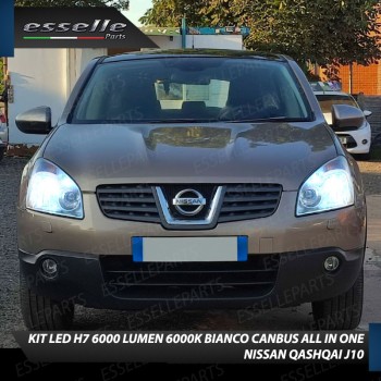 Conversione Fari Full LED per Nissan Qashqai J10 Lampade Compatte 6000K Bianco