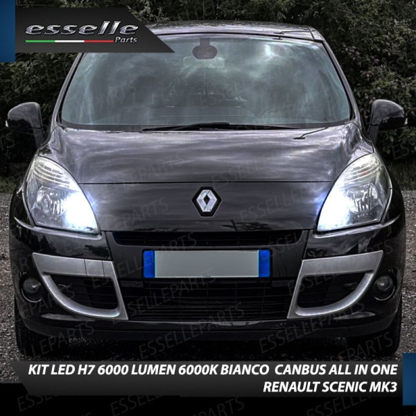 Conversione Fari Full LED 6000K bianco per RENAULT SCENIC 3 con fari a parabola