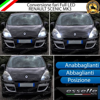 Lampade Compatte LED Per Fari Renault Scenic 3 Bianco 6000K