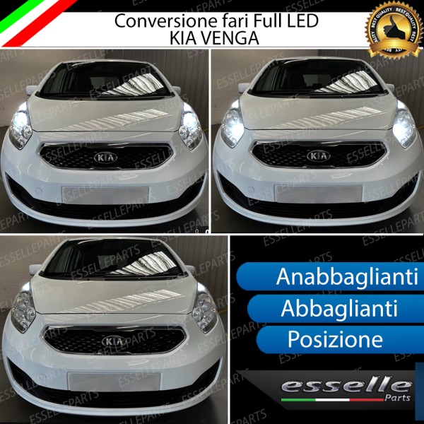 Conversione Fari Full LED per Kia Venga Lampade LED Compatte 6000K Bianco Canbus
