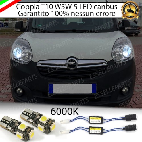 Luci posizione 5 LED Canbus Specifiche per Opel Combo D