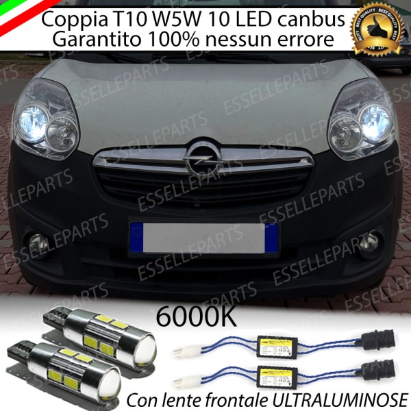 Luci posizione 10 LED Canbus Specifiche per Opel Combo D