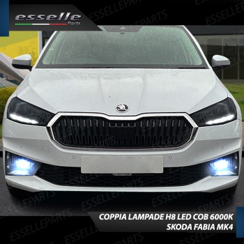 Luci Fendinebbia H8 LED COB 900 LUMEN SKODA FABIA 4