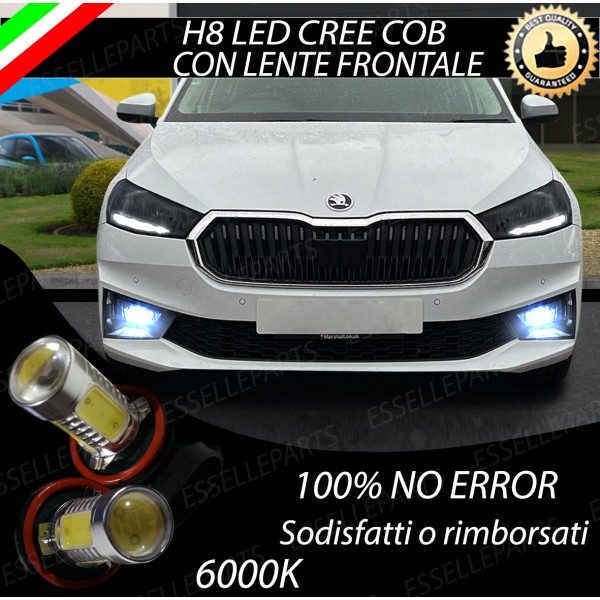 Luci Fendinebbia H8 LED COB 900 LUMEN SKODA FABIA 4