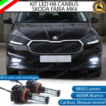 Kit Full LED H8 9800 LUMEN Fendinebbia per SKODA FABIA 4