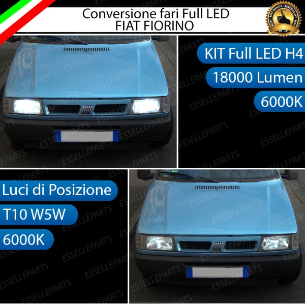 Conversione Fari Full LED 18000LM + 330LM per Fiat Fiorino I