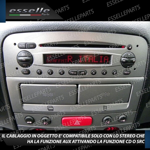 Cavo Aux + Bluetooth + Kit Smontaggio Stereo per Alfa Romeo 147 Restyling Retrofit MP3