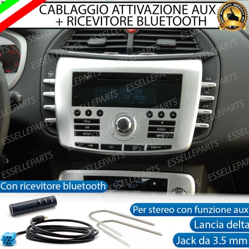 Cavo Aux + Bluetooth + Kit Smontaggio Stereo per Lancia Delta III Retrofit MP3