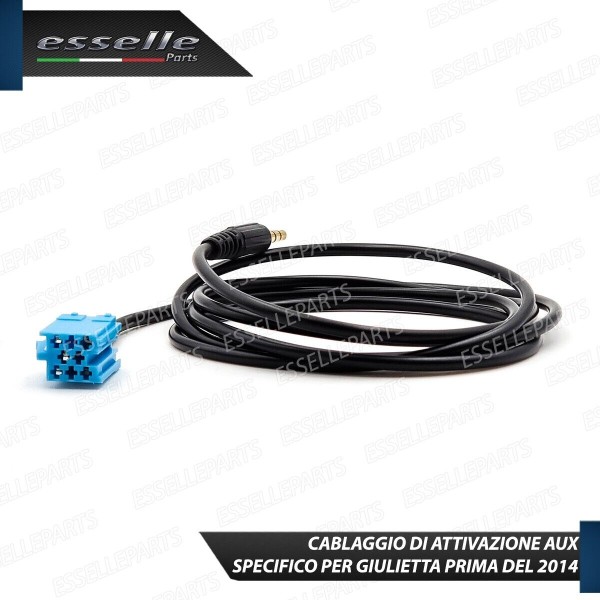 Cavo Aux + Bluetooth Stereo per Alfa Romeo Giulietta Fino al 2013 Retrofit MP3