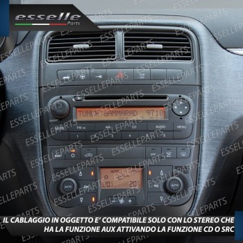 Cavo Aux + Bluetooth + Kit Smontaggio Stereo per Fiat Grande Punto Retrofit MP3