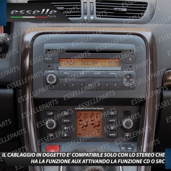 Cavo Aux + Bluetooth + Kit Smontaggio Stereo Specifico per Fiat Croma Retrofit MP3