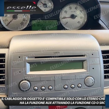 Cavo Aux + Bluetooth + Kit Smontaggio Stereo per Lancia Musa Fino al 2007 Retrofit MP3