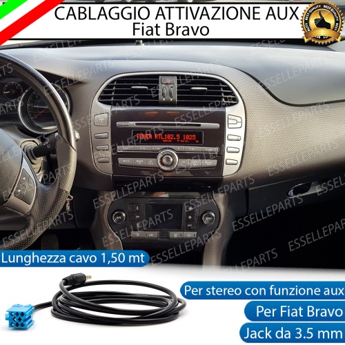Cavo Aux Stereo Specifico per Fiat Bravo MK2 Retrofit MP3