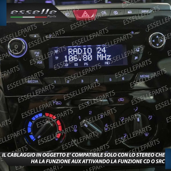 Cavo Aux + Kit Smontaggio Stereo per Lancia Ypsilon II 846 Pre-Restyling Retrofit MP3