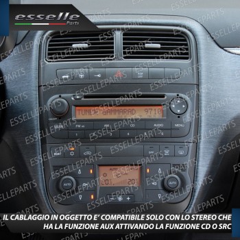 Cavo Aux + Kit Smontaggio Stereo Specifico per Fiat Grande Punto Retrofit MP3