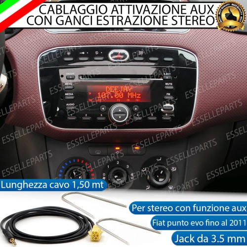 Cavo Attivazione Aux retrofit Stereo per Fiat Punto Evo SENZA STEREO DELPHI