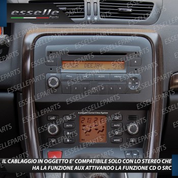 Cavo Aux + Kit Smontaggio Stereo Specifico per Fiat Croma Retrofit MP3