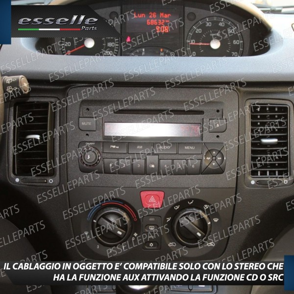 Cavo Aux + Kit Smontaggio Stereo Specifico per Fiat Idea Retrofit MP3