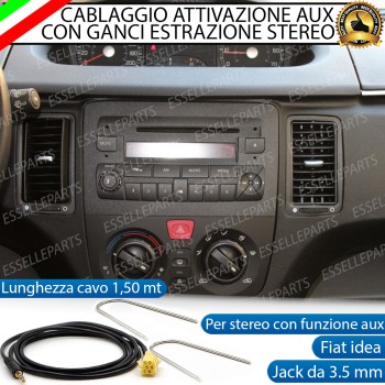 Cavo Aux + Kit Smontaggio Stereo Specifico per Fiat Idea Retrofit MP3