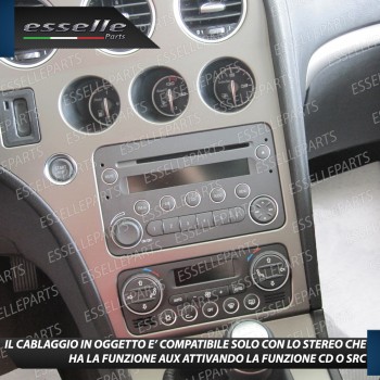 Cavo Aux + Kit Smontaggio Stereo Specifico per Alfa Romeo Spider Retrofit MP3