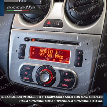 Cavo Aux + Kit Smontaggio Stereo Specifico per Alfa Romeo Mito Retrofit MP3