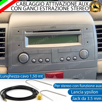 Cavo Aux + Kit Smontaggio Stereo Specifico per Lancia Ypsilon Retrofit MP3