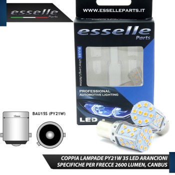 Coppia Frecce Anteriori PY21W 35 LED Canbus per Opel Insignia CON FARI ALOGENI Coppia Frecce Anteriori PY21W 35 LED Canbus per Opel Insignia CON FARI ALOGENI