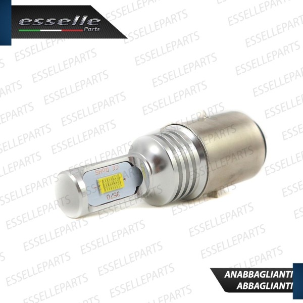 Lampada BA20D 1000 LUMEN Anabbagliante Abbagliante per KYMCO Agility 50 2007-2014 R10