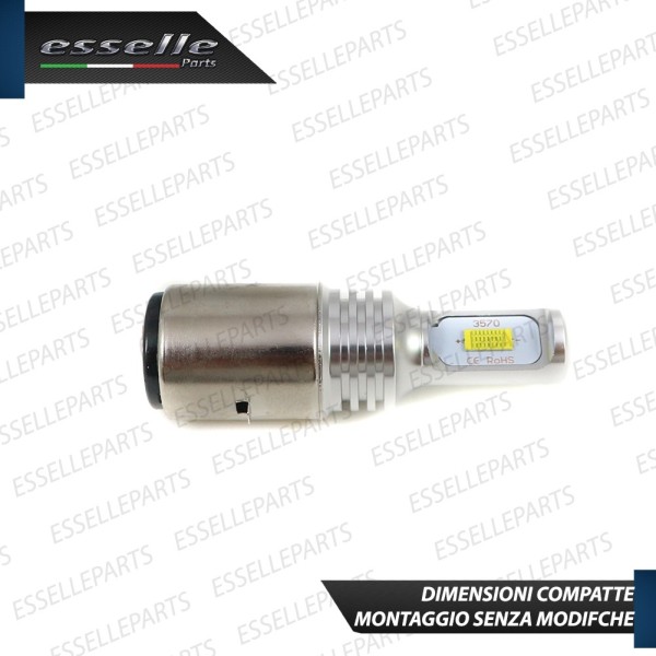 Lampada BA20D 1000 LUMEN Anabbagliante Abbagliante per KYMCO Agility 50 2019 R16+