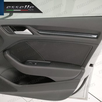 4 x Modanature Portiere interne in Carbon Look per AUDI A3 8V