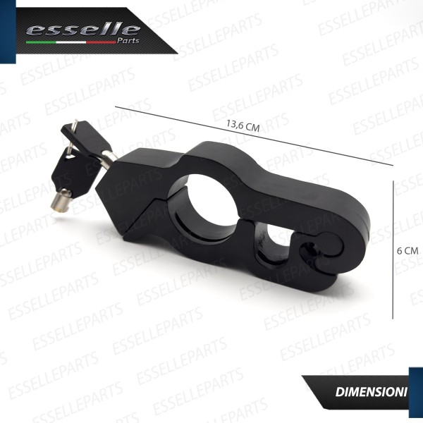 Antifurto Blocca Leva Freno in Metallo NERO per moto scooter