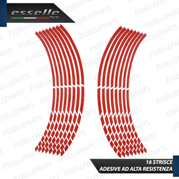 Bordo - DESIGN RACE ROSSO - adesivo per ruote moto,motorini,scooter