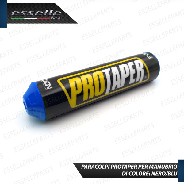 Paracolpi Protaper Nero BLU per Manubrio Enduro Cross in Schiuma