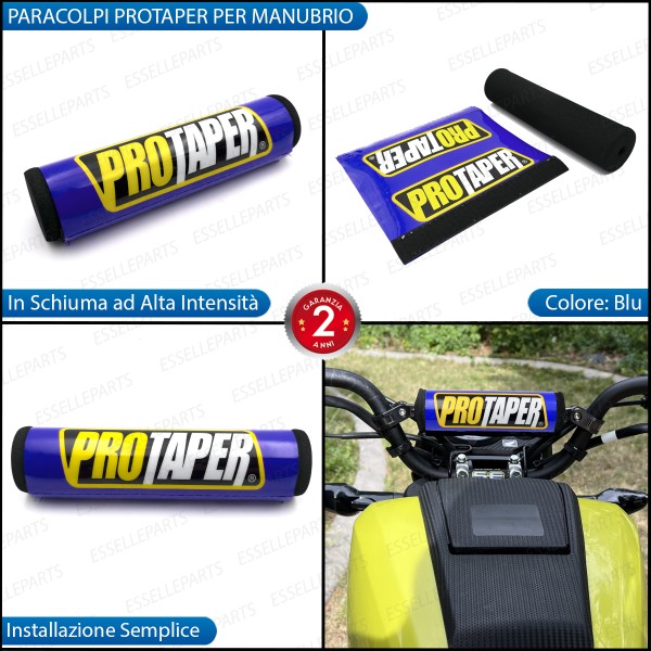Paracolpi Protaper BLU ARANCIONE per Manubrio Enduro Cross in Schiuma