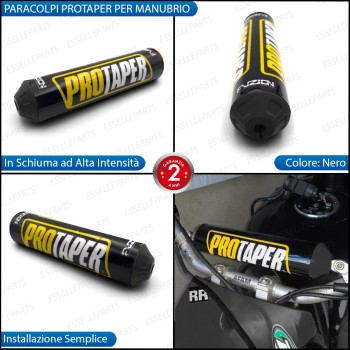 Paracolpi Protaper NERO per Manubrio Enduro Cross in Schiuma Paracolpi Protaper NERO per Manubrio Enduro Cross in Schiuma