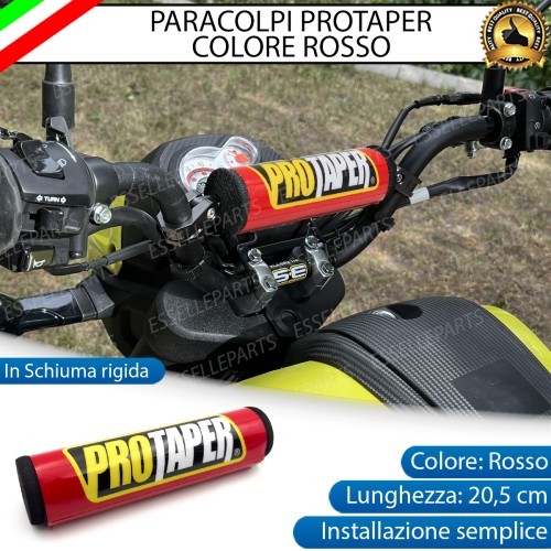 Paracolpi Protaper ROSSO per Manubrio Enduro Cross in Schiuma