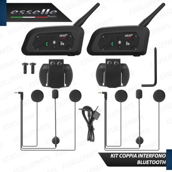 Kit Interfono Auricolare e Microfono Bluetooth BTX EJEAS V6 Per Casco