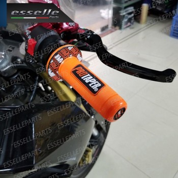 Manopole Antiscivolo - ARANCIONE - specifiche per moto, motorini, scooter, quad Manopole Antiscivolo - ARANCIONE - specifiche per moto, motorini, scooter, quad