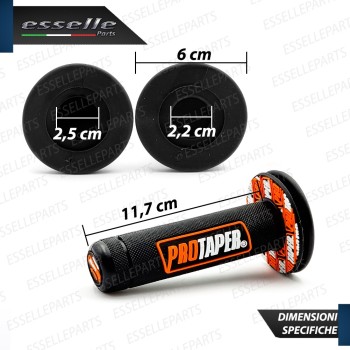 Manopole Antiscivolo - NERO ARANCIONE - specifiche per moto, motorini, scooter, quad Manopole Antiscivolo - NERO ARANCIONE - specifiche per moto, motorini, scooter, quad