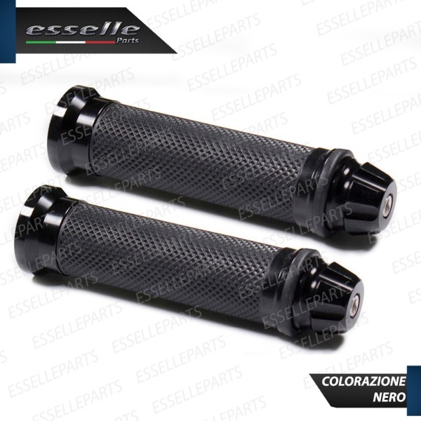 Manopole Antiscivolo - NERO - con Contrappesi per Manubrio moto,motorini, scooter