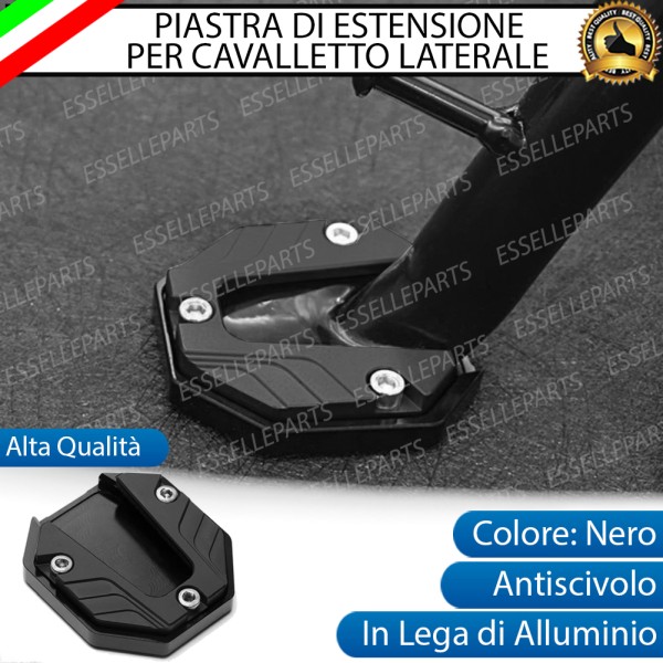 Piastra di Estensione Cavalletto Laterale in Metallo COLORE NERO per moto,scooter, quad