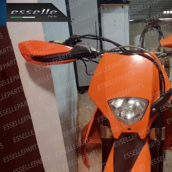 Paramani Deflettori in ABS - ARANCIONE - per Manubrio moto,motorini,scooter