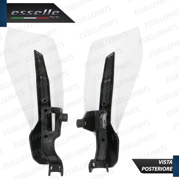 Paramani Deflettori in ABS - BIANCO - per Manubrio moto,motorini,scooter