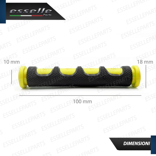 Coppia Copri Leve in Silicone Colore Nero e Giallo Specifiche per moto,scooter,quad