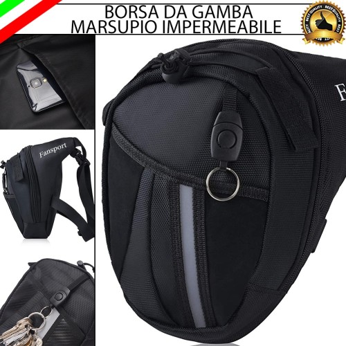 Borsa Moto da Gamba Unisex in Tela Impermeabile per moto,motorini,scooter