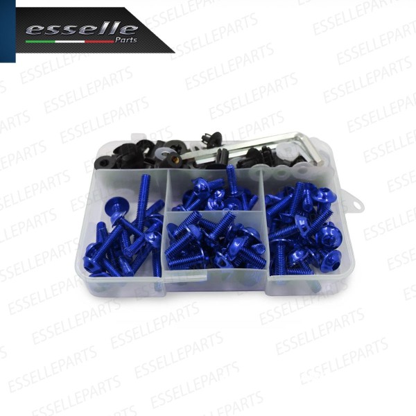Set 195 Pezzi Bulloni Carene - BLU LUCIDO - in metallo specifici per BUELL