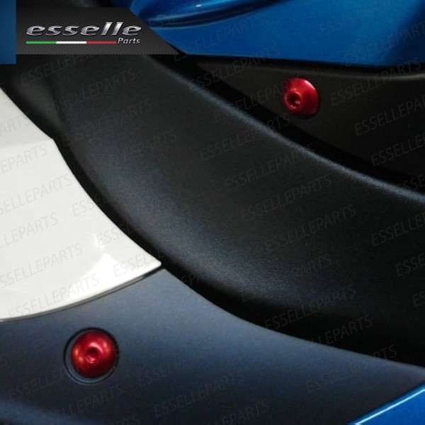 Set 195 Pezzi Bulloni Carene - ROSSO LUCIDO - in metallo specifici per YAMAHA