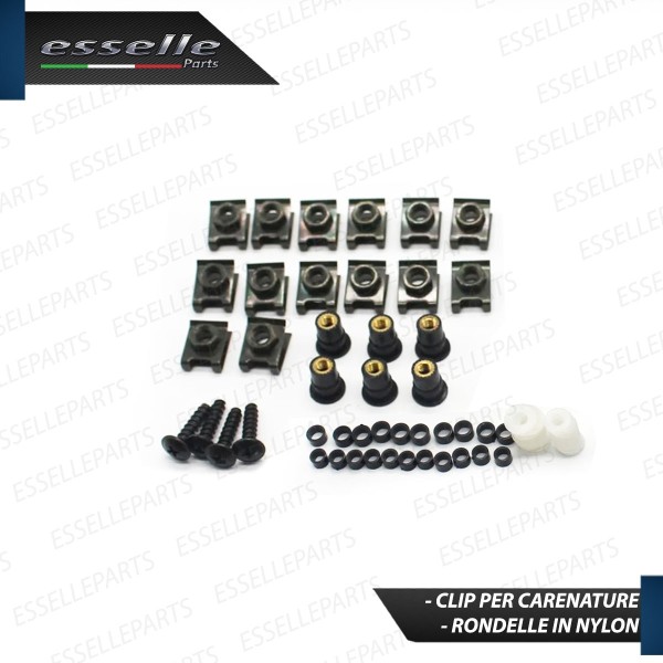 Set 195 Pezzi Bulloni Carene GRIGIO SILVER in metallo specifici per CAGIVA