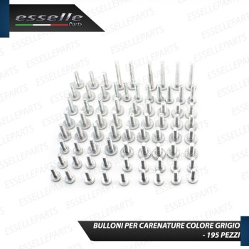 Set 195 Pezzi Bulloni Carene GRIGIO SILVER in metallo specifici per HONDA Set 195 Pezzi Bulloni Carene GRIGIO SILVER in metallo specifici per HONDA