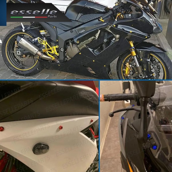 Set 195 Pezzi Bulloni Carene GRIGIO SILVER in metallo specifici per HONDA